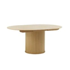 Nita Eettafel rond uitschuifbaar Naturel 120-167 cm