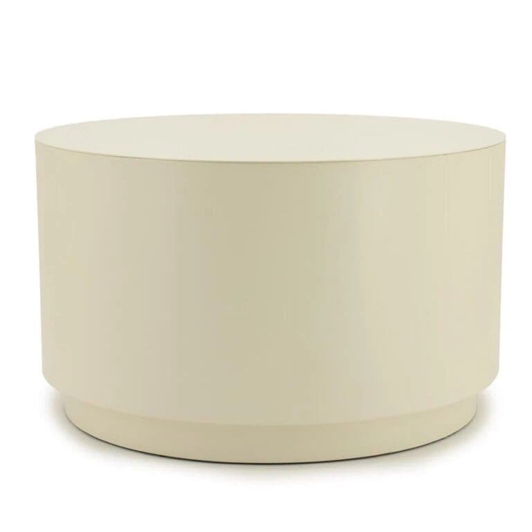 Salontafel Mesita rond Beige 60cm