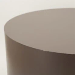 Salontafel Mesita rond Donkertaupe 60cm