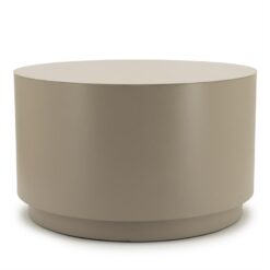 Salontafel Mesita rond Taupe 60cm