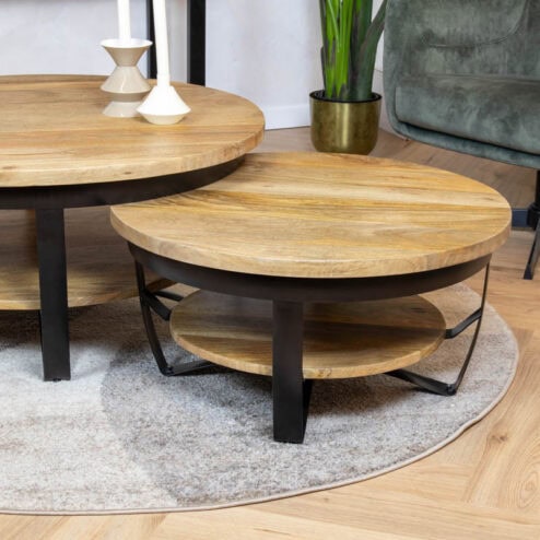 Emmy salontafel industrieel 70cm