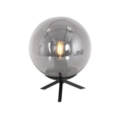 Maya 1-lichts Tafellamp 20cm Smoke