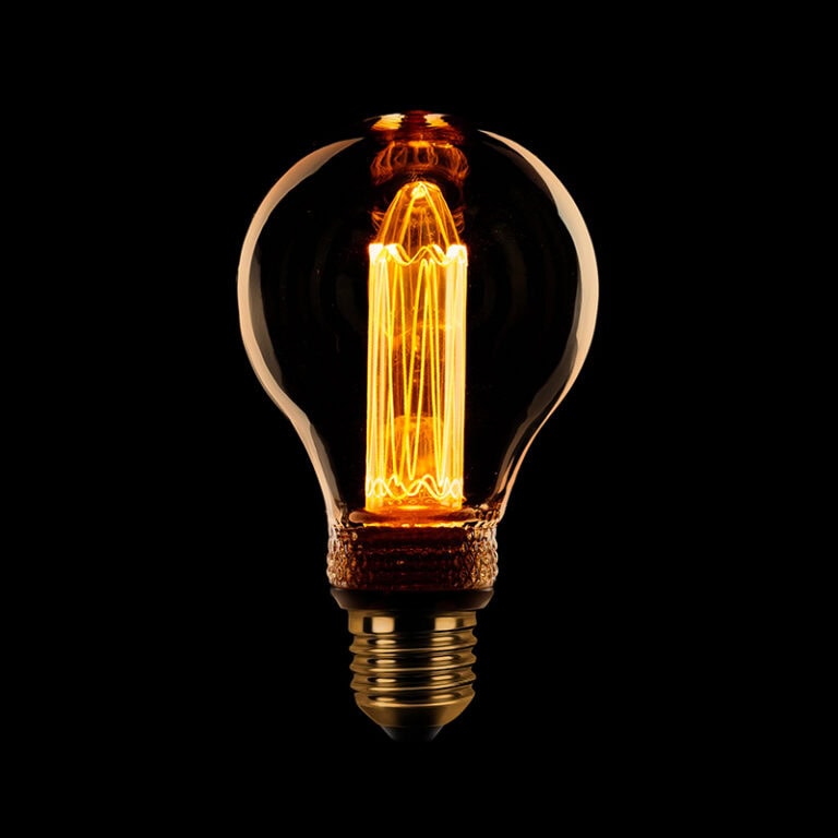 Peervormig kooldraad Ledlamp