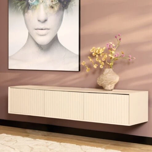 Zwevend Tv meubel Martin Zand 160 cm