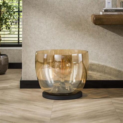 Masuka 1-lichts Vloerlamp Amber L 41cm