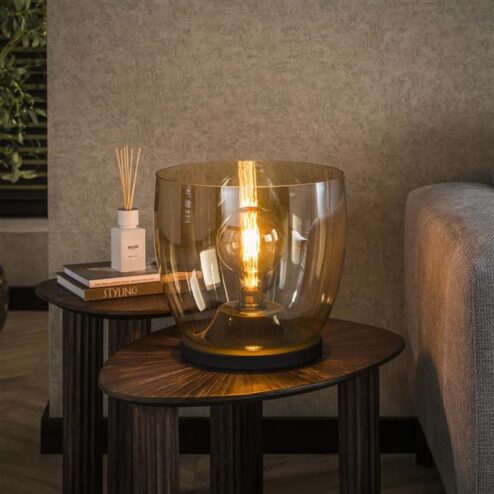 Masuka 1-lichts Vloerlamp Amber M 32cm