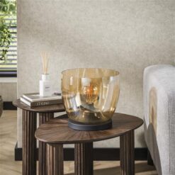 Masuka 1-lichts Vloerlamp Amber S 29cm