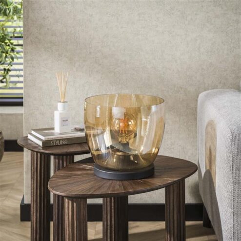 Masuka 1-lichts Vloerlamp Amber S 29cm