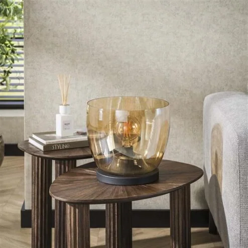 Masuka 1-lichts Vloerlamp Amber S 29cm