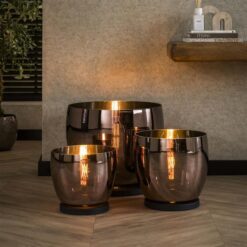 Masuka 1-lichts Vloerlamp Koper L 41cm