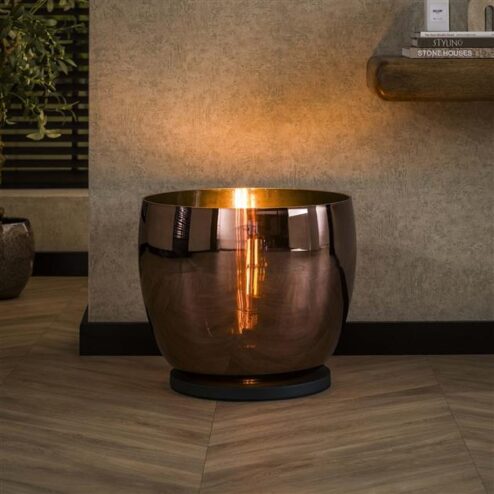 Masuka 1-lichts Vloerlamp Koper L 41cm