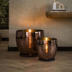 Masuka 1-lichts Vloerlamp Koper M 32cm