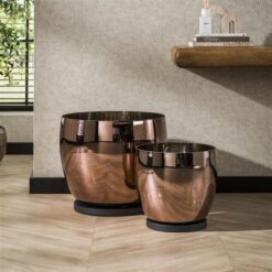 Masuka 1-lichts Vloerlamp Koper M 32cm