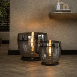 Masuka 1-lichts Vloerlamp Smoke M 32cm