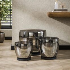 Masuka 1-lichts Vloerlamp Smoke S 29cm