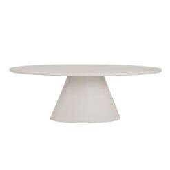 Mello Eettafel ovaal wit (1)