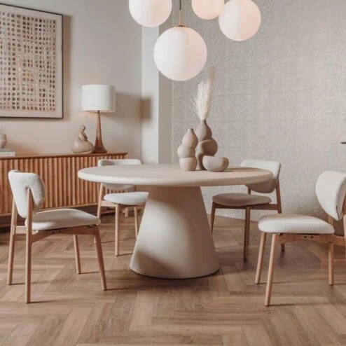 Mello Eettafel rond beige 150 cm