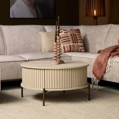 Salontafel Martin Zand Rond 80 cm