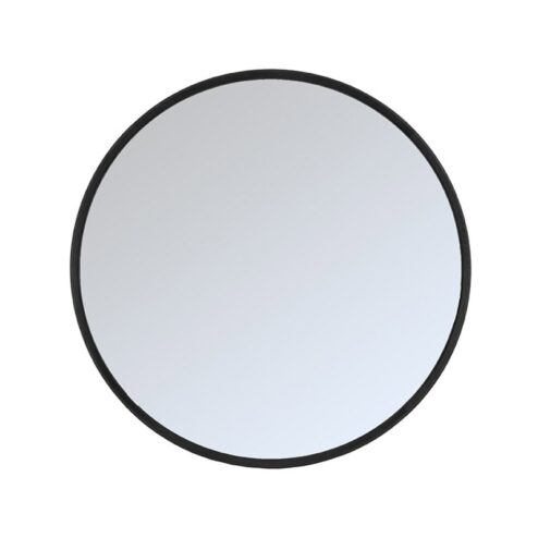Spiegel Oliva Zwart rond Eikenhout 110cm