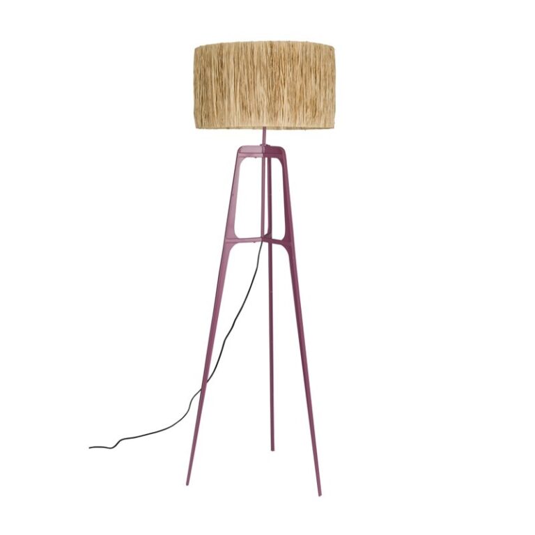 Afra 1-lichts Vloerlamp Plum