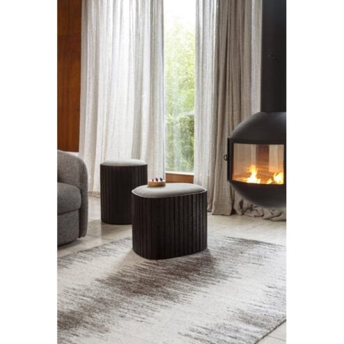 Bay Opbergpoef Bruin 40cm