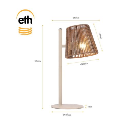 Daan 1-lichts Tafellamp Zand