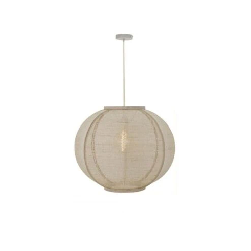 Fabric 1-lichts Hanglamp Zand 48cm