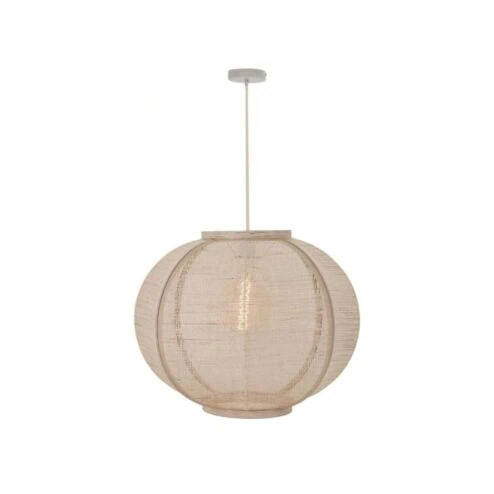 Fabric 1-lichts Hanglamp Zand 58cm