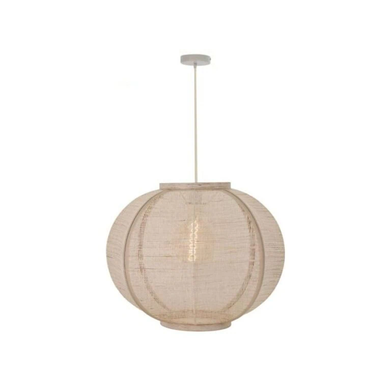 Fabric 1-lichts Hanglamp Zand 58cm