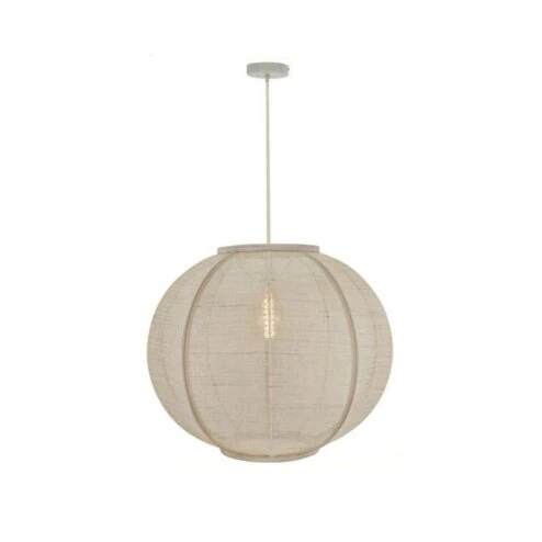 Fabric 1-lichts Hanglamp Zand 68cm