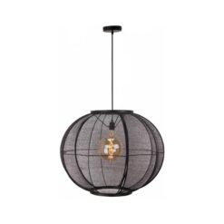 Fabric 1-lichts Hanglamp Zwart 78cm