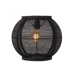 Fabric 1-lichts Plafondlamp Zwart 33cm