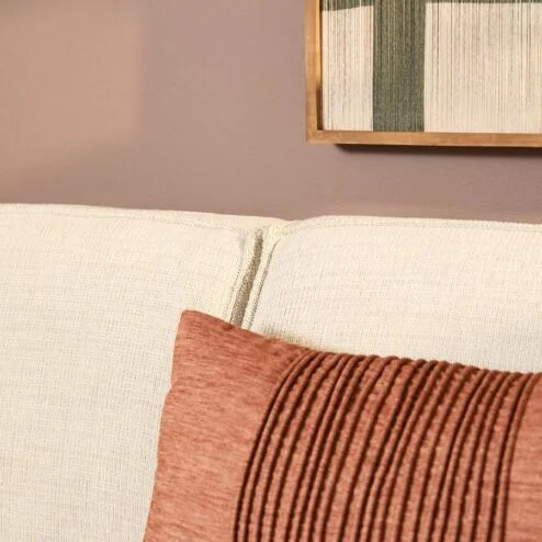 5 zits + Divan Rechts Beige Stof