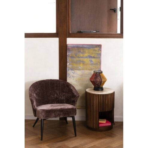 Georgia Loungestoel Paars