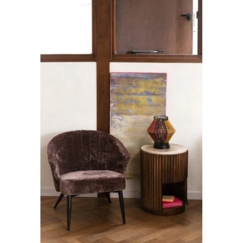 Georgia Loungestoel Paars