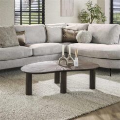 Jill Salontafel niervormig Teakhout 110cm