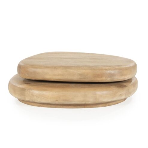 Kabo Salontafel set Mangohout lichtbruin 100cm