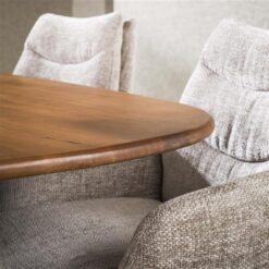 Kevin Eettafel deens ovaal Mangohout 180cm