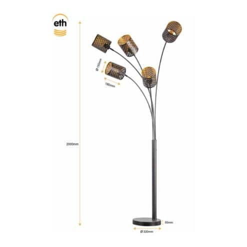 Laser 5-lichts Vloerlamp