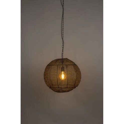 Meezan 1-lichts Hanglamp Zwart 50cm
