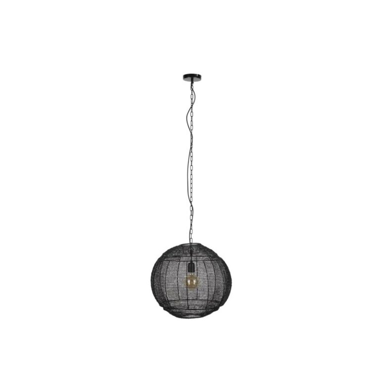 Meezan 1-lichts Hanglamp Zwart 50cm
