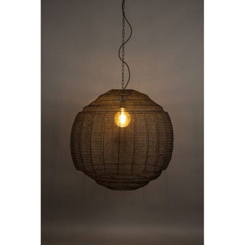 Meezan 1-lichts Hanglamp Zwart 70cm