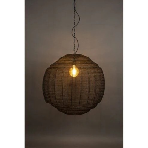 Meezan 1-lichts Hanglamp Zwart 70cm