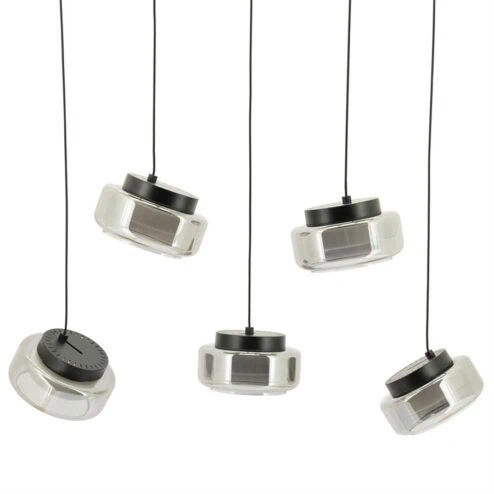Pivot 5-lichts getrapte Hanglamp