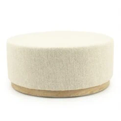 Poef Avah large beige 80cm