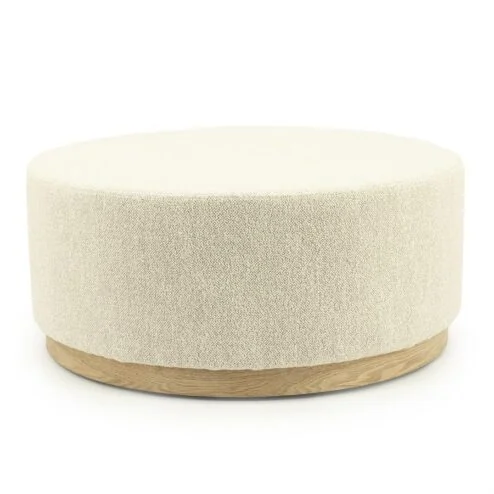 Poef Avah large beige 80cm