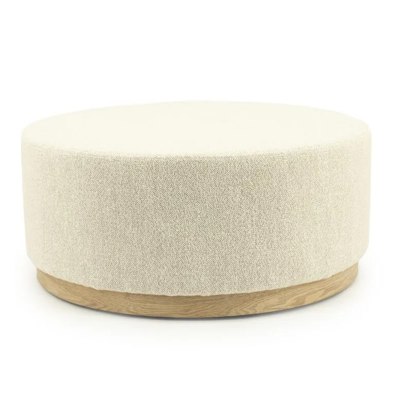 Poef Avah large beige 80cm