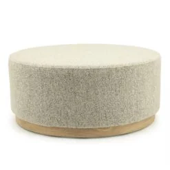 Poef Avah large taupe 80cm