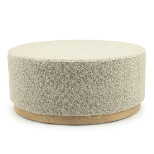 Poef Avah large taupe 80cm