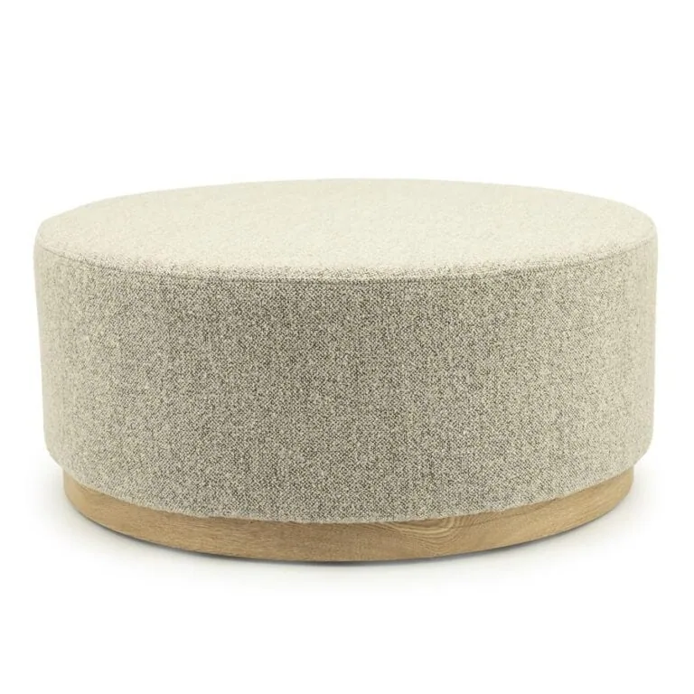 Poef Avah large taupe 80cm